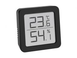 TFA Dostmann Thermo-/Hygrometer Digital, Schwarz