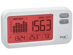 TFA Dostmann CO2 Luftgütemonitor Airco2ntrol Coach Weiss -Prüfwerkzeug Verkäufe 191108066 xxl