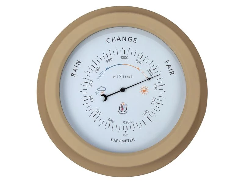 NeXtime Barometer Orchid Ø 22 cm, Braun 3 NeXtime Barometer Orchid Ø 22 cm, Braun