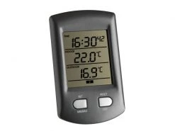 TFA Dostmann Funk-Thermometer RATIO Grau-Metallic