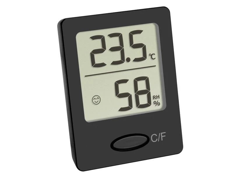 TFA Dostmann Thermo-/Hygrometer Digital Schwarz 3 TFA Dostmann Thermo-/Hygrometer Digital Schwarz