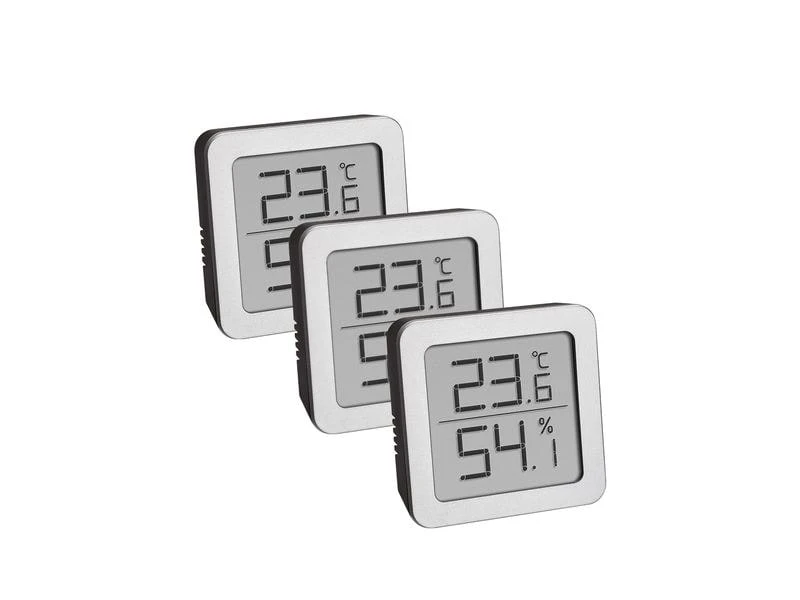 TFA Dostmann Thermo-/Hygrometer Digital 3er-Set 3 TFA Dostmann Thermo-/Hygrometer Digital 3er-Set