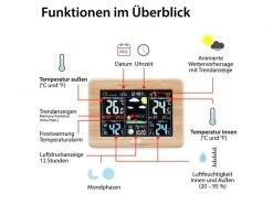 ADE Wetterstation WS1703 Bambus -Prüfwerkzeug Verkäufe 225850042 xxl