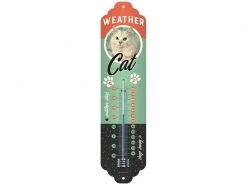Nostalgic Art Thermometer Cat 6.5 x 28 cm