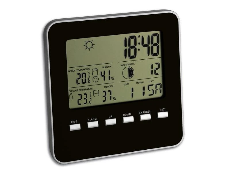 TFA Dostmann Wetterstation Quadro, Schwarz 3 TFA Dostmann Wetterstation Quadro, Schwarz