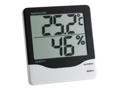 TFA Dostmann Thermo-/Hygrometer Digital, Schwarz / Weiss