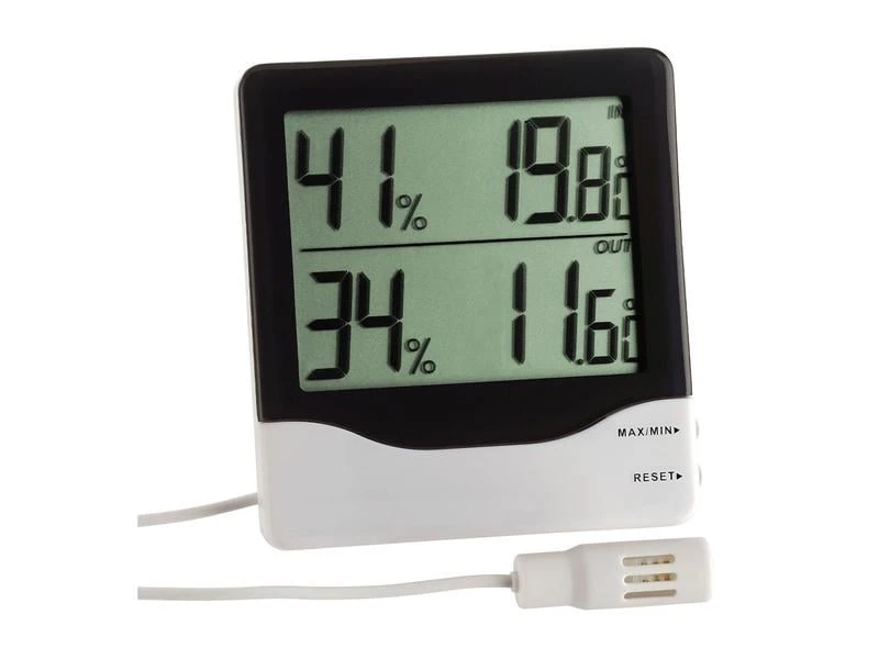 TFA Dostmann Thermo-/Hygrometer Elektronisch, Schwarz / Weiss 3 TFA Dostmann Thermo-/Hygrometer Elektronisch, Schwarz / Weiss