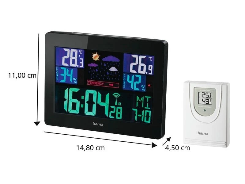 Hama Wetterstation Color EWS-1400 5 Hama Wetterstation Color EWS-1400 – Bild 3