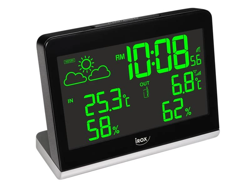 IROX Wetterstation CBR606 Schwarz 4 IROX Wetterstation CBR606 Schwarz – Bild 2