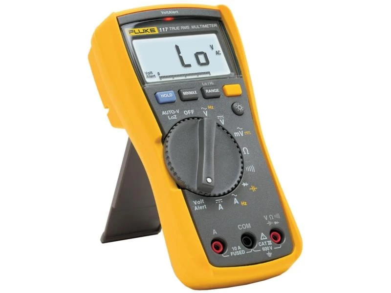 Fluke Multimeter 117 Digital, True RMS, 600 V / 10 A 3 Fluke Multimeter 117 Digital, True RMS, 600 V / 10 A